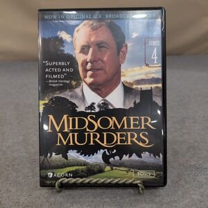 Midsomer Murders Series 4 DVD Set 3 Discs British Mystery John Nettles Acorn